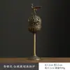 Novo Bule de Liga de Cobre Estilo Chinês Cinco Bênçãos Cabaça Leque Incensário de Aladim Pequenas Pastilhas de Incenso Nuvem Auspiciosa Areia de Agarwood Sândalo
