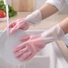 Guantes para Lavar para Mujer Especial para Cocina Látex Caucho Duradero Lavar Tazón Lavar Ropa Goma Doméstico Limpieza Impermeable Doméstico