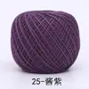 No. 6 Hilo de Encaje Yili Hilo de Algodón Puro Algodón Mercerizado Tejido a Mano Medio Fino Ganchillo Material DIY Bolsa Hilo para Suéter de Muñeca Hilo para Ganchillo