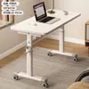 Mesa de cabeceira, mesa de altura ajustável, mesa de computador, pequena mesa para quarto de casa, mesa simples para quarto de aluguel/escritório