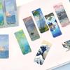 Conjunto de Marcadores Magnéticos 4 Pinturas Famosas Criativas Monet Van Gogh Arte Retrô Clipes de Página de Arte