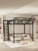 Sábana de cama elevada de hierro, cama superior, cama inferior vacía, ahorro de espacio, casa, segundo piso, cama colgante, cama abuhardillada, litera superior, cama alta y baja
