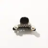 Presilha de Cabelo Pequena Modelo Novo Transfronteiriço 4cm, Presilha de Cabelo Elegante Pequena Estilo Chanel para Mulheres, Mini Presilha de Cabelo Estilo Ins, Mini Presilha de Garra Acessório de Cabelo