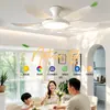Bestseller transfronterizo: luz de ventilador simple y moderna, luz silenciosa para sala de estar, luz para dormitorio y comedor, luz de ventilador de techo que protege los ojos, iluminación de Zhongshan