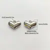 Colgante de Corazón Estéreo con Chapado Eléctrico UV para Llavero DIY, Colgante de Equipaje, Muñeco de Peluche, Accesorios Decorativos de Joyería
