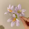 Grampo de Pato Borboleta Orquídea Dopamina de Verão para Mulheres, Presilha Floral Doce, Grampo de Cabelo Exquisito de Alta Qualidade, Acessório de Cabelo Estilo Feriado