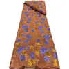 Tela de malla bordada con lentejuelas y cuentas florales multicolor, tela para vestido de alta resistencia, material para accesorios bordado a mano