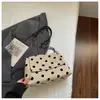 Bolso Cubo de Moda con Lunares para Debajo del Brazo para Mujer 2026 Invierno Nuevo Estilo Versátil Dulce Bolso de Mano Bolso de Hombro