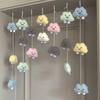 Decoração Criativa de Nuvem Sorridente para Casa de Bebê Decoração Suspensa Estilo Ins para Porta e Janela Parede Divisória para Quarto Infantil