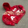 Suéter Outerwear de Nicho Bonito Jaqueta Transfronteiriça Marca Tendência Retrô Americano Suéter com Zíper Top Curto Solto com Capuz