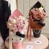 Día de San Valentín Serie Qianjinmi Papel Creativo en Relieve Pequeño Fragante con Patrón de Diamantes Papel de Envoltura para Ramo de Flores DIY Materiales Florales