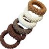 Anillo para Toalla Enlatada de Alta Elasticidad Engrosado y Grueso Anillo de Pelo de Colores sin Costuras Cuerda Redonda de Cola de Caballo Alta para Mujeres