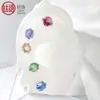 Liga de Titânio F136 Base de Rosca Externa Olho de Diabo Garra Inserida com Zircônia 5A Joia para Piercing na Língua Piercing nos Lábios Cabeça