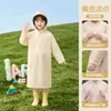 Impermeable infantil, estilo largo para estudiantes de primaria, no desechable, estampado de lunares a la moda, apertura amplia, impermeable, a prueba de lluvia y portátil