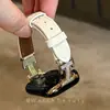 Correa de Lujo Ligero con Hebilla H Incrustada de Diamantes Adecuada para Xiaomi Mi Band 9 Pro, Correa de Cuero Patrón Lichi 8 Pro, Pulsera Redmi 654