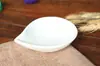 Plato de Cerámica Blanco Puro para Guarniciones, Condimentos, Salsa de Soja, Vinagre, Salsa, Plato para Huesos, Plato de Restaurante, Plato con Forma Única, Diseño Único