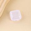 Tarjeta de Almacenamiento para Collar de Anillo de Plástico Caja Pequeña Mini Juguete para Auriculares Transparente Caja de Almacenamiento para Pendientes de Tarjeta SIM para el Cabello