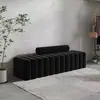 Salón de belleza banco largo área de descanso silla de espera apartamento pequeño taburete para cambiarse los zapatos modelo nuevo sala de estar minimalista creativo hermoso taburete sofá