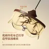 Nueva Lámpara de Pared para Mesita de Noche de Dormitorio Estilo Chino con Estética de la Dinastía Song, Estampado de Hoja de Bambú Inspirado en el Zen, y Luz de Pared de Fondo con Cremallera para Sala de Estar y Pasillo