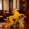 Estatueta de Cavalo para Sucesso Imediato, Cavalo do Zodíaco Decoração de Mesa de Escritório e Armário de Vinho, Presente Artesanal para Inauguração de Casa e Cerimônia de Abertura