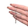 Pulsera de Flor de Diamante Brillante Estilo Nuevo 2024, Estilo de Lujo Ligero, Sencilla, Exquisita, Moderna y Elegante, Joyería de Flor Versátil al por Mayor