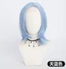Peluca Universal para Cosplay con Red Frontal, Disponible en Múltiples Colores, Estilo Anime de 35 cm, No Requiere Adhesivo