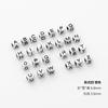 1.5/3.5/4.0mm acrílico agujero grande cuentas de letras cuentas sueltas DIY pulsera de cuentas collar material para joyería