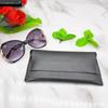 2021 moda tendência de couro óculos caso personalizável logotipo óculos de sol caso soft bag óculos