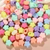 Macaron Cor de Primavera Buraco Grande Estrela de Cinco Pontas Contas Soltas Pulseira DIY Colar Pingente Materiais Acessórios Atacado