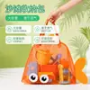 Bolsa fofa para guardar brinquedos de praia infantis, bolsa de malha de grande capacidade para natação, uso ao ar livre na beira-mar, bolsa de praia de malha para maiô