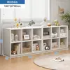 Gabinete Almacenamiento Gabinete Estantería Estante de Almacenamiento Librero de Pie Gabinete de Almacenamiento para el Hogar Estante por Niveles Gabinete de Ocho Compartimentos Gabinete Bajo Gabinete de Rejilla
