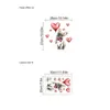 Pegatinas de Pared de Globos de Corazón de Cachorro Transfronterizas para Dormitorio, Sala de Estar, Pared de Fondo de Entrada, PVC Autoadhesivo y Removible