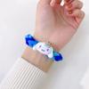 Sanrio Kulomi - Cuerda de mano para manualidades, regalo hecho a mano, cuerda de pelo con tendón de goma tejido, pulsera para pareja de hombres y mujeres, anillo para el pelo