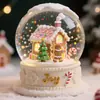 Bola de Cristal Navideña Personalizada Adornos Creativos de Escritorio Artesanía de Resina Decoración Regalos de Navidad Bola de Nieve Personalización