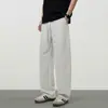 Pantalones Casuales de Color Sólido para Hombre 2026 Verano Nuevos Versátiles de Pierna Recta Marca de Moda Pantalones Largos de Pierna Curva a la Moda