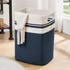 Cesta para Ropa Sucia de Dormitorio Organizador de Almacenamiento Cesta Cesta de Almacenamiento Cesta para Artículos Varios Cesta de Cuerda de Algodón para Edredón Cesta para Ropa Sucia Ropa Cubo para Sala de Estar