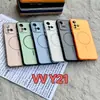 Funda de Teléfono Móvil Dos en Uno de Color Contrastante con Sensación de Piel para Vivo V50 Lite 5g, Funda con Agujeros Finos Anti-Caída con Sensación de Piel
