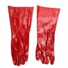Luvas Semi-Manopla de PVC Mergulhadas para Proteção do Trabalho, Vermelhas, Antiderrapantes, para Pesca, Aquicultura, Tarefas Domésticas, Limpeza, Atacado do Fabricante