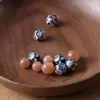Paisagem Antiga Azul Tailandês Esmalte Azul Esmalte Azul Gotejamento de Óleo Pulseira Colar Acessórios de Joia Feito à Mão DIY Lótus Nuvem Contas Espaçadoras