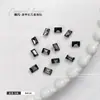 Joias para Unhas Artísticas de Açúcar Rochoso Diamantado Retangular Ângulo Reto Fundo Pontiagudo Diamante Quadrado Cubo de Gelo de Açúcar Pedras Strass para Unhas de Vidro Atacado Strass de Cristal
