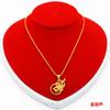 Collar con colgante de moneda europea chapado en oro y cobre para mujer, chapado en Vietnam Sha Jin, joyería de larga duración que no se decolora.
