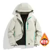 Jaqueta casual com capuz solta estilo montanha para homens e casais, nova para outono e inverno de 2026, com tripla proteção