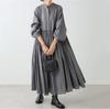 Venta Caliente Transfronteriza 2023 Vestido Estilo Japonés Nuevo Estilo Coreano Holgado Talla Grande Plisado Vestido de Dobladillo Amplio