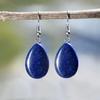 Pendientes de Piedra Natural Gotas de Agua de Venta Caliente Europeos y Americanos para Mujer, Pendientes de Cristal Rosa y Aventurina Verde, Joyería al por Mayor de Comercio Exterior Transfronterizo