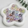 Dingyi 10-12 Luna Fría Cuentas de Miel Bicolor Resina de Brillo Fino Galvanizada Anti-rayaduras Cuentas Sueltas Accesorios para Cadena de Teléfono Móvil DIY