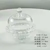 Cuenco de Nido de Pájaro de Vidrio con Tapa Plato de Frutas Plato para Bocadillos de Té Cuenco de Postre de Vidrio Cuenco de Tremella Cuenco para Sopa Dulce Plato para Pasteles Cuenco para Sopa
