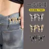 Pasador de ajuste de cintura, pinza para ropa, herramienta para ceñir la cintura, broche, ajuste y ceñido de cintura de pantalones, hebilla anti-exposición