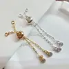 Cadena de Extensión de Cadena de Caja de Ajuste de Silicona que Conserva el Color Chapada en Oro de 14K Cadena de Extensión DIY Pulsera Casera Hecha a Mano con Cuentas Cadena de Extensión