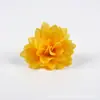 34 tipos de cabezas de flores de rosa amarillas artificiales de seda estilo europeo para horquillas DIY, arreglos florales y decoraciones de gorros de graduación