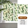 Pegatina de Vidrio Esmerilado Floral Retro, Translúcida y Opaca, Película de Privacidad para Ventana de Baño, Película Electrostática para Vidrio